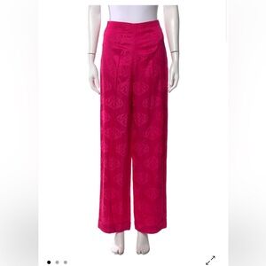 Sandro Pink Wide-Leg Pants